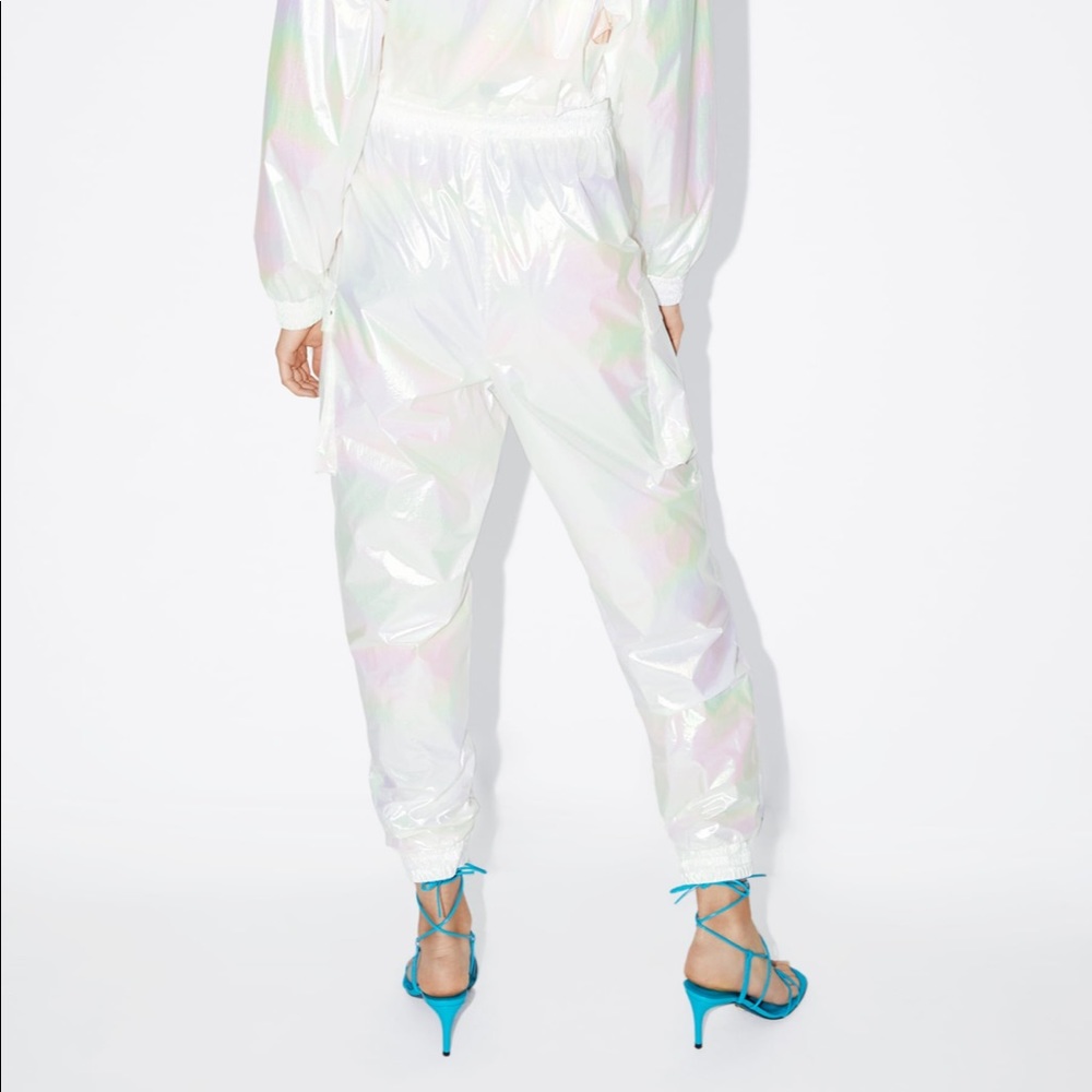 ZARA BNWT Iridescent Effect Pants - Picture 6 of 8